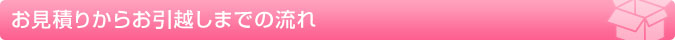  お見積りからお引越しまでの流れ